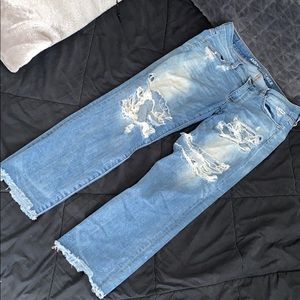 Skinny light wash jeans from AE!